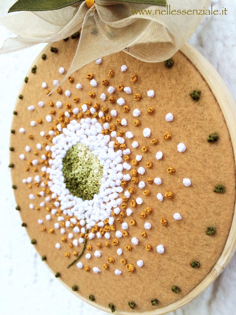Soffione - Embroidery Hoop Art