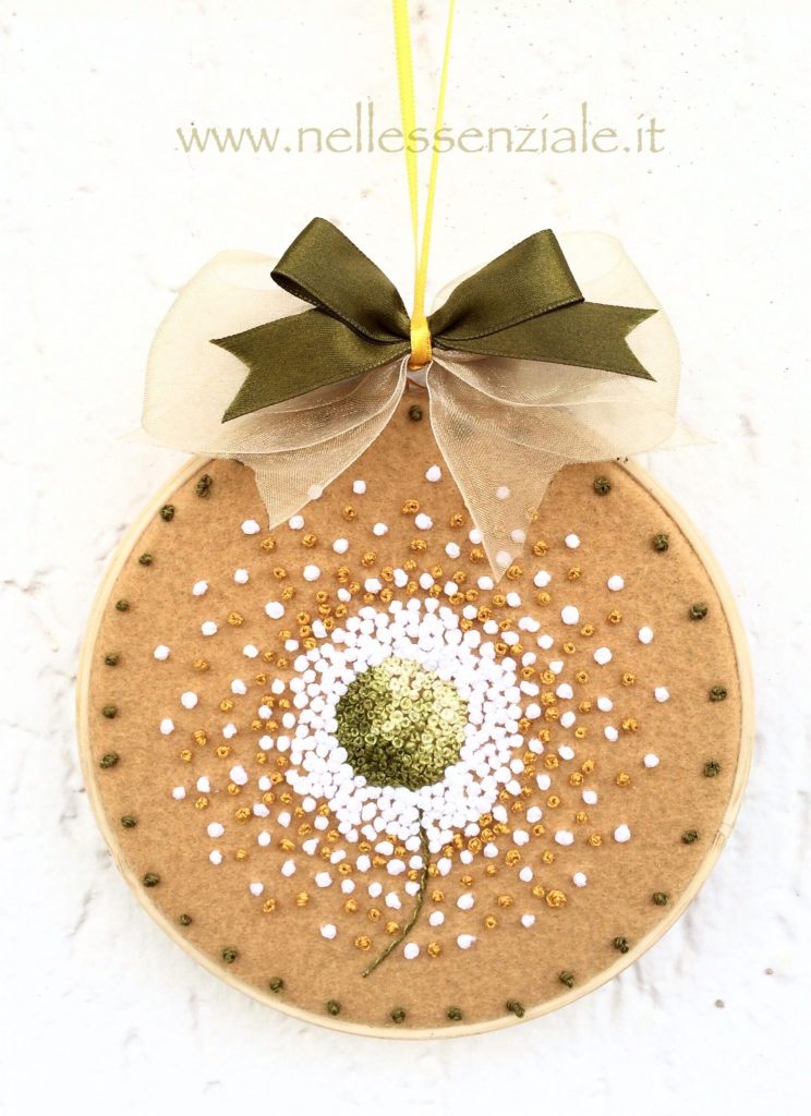 Soffione - Embroidery Hoop Art