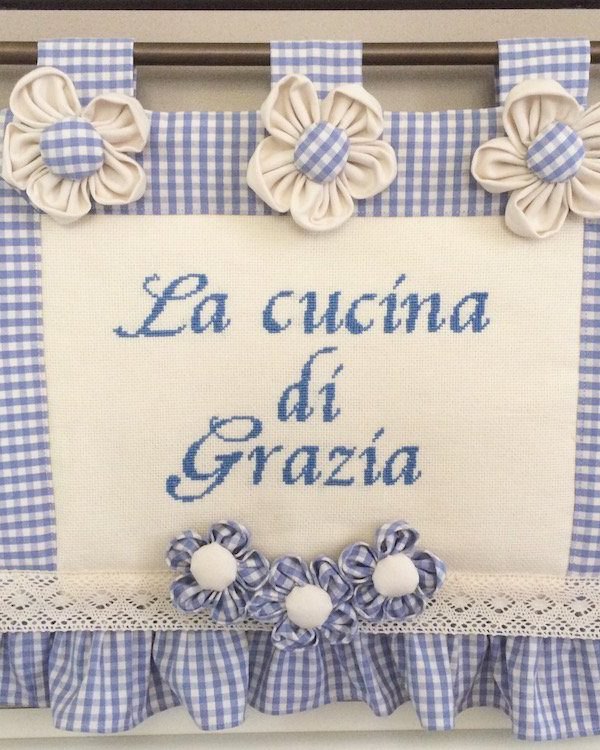 Copriforno Ricamato con punto croce