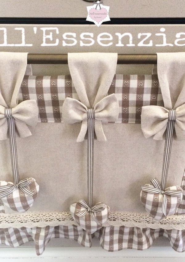 Copriforno Shabby chic con cuori