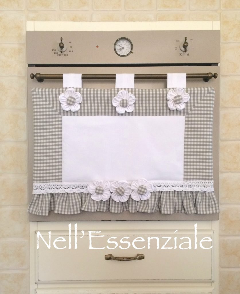 Copriforno in stoffa in stile country