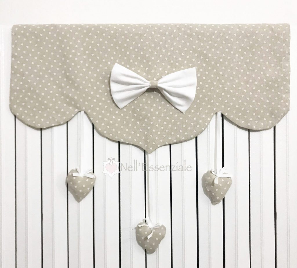 Copritermosifoni shabby chic cuori