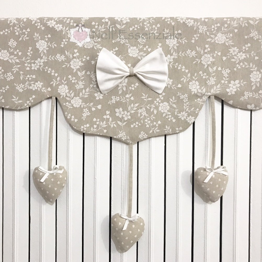Copritermosifone shabby in stoffa