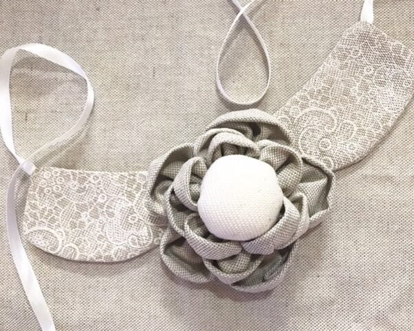 Come fare una collana di stoffa shabby