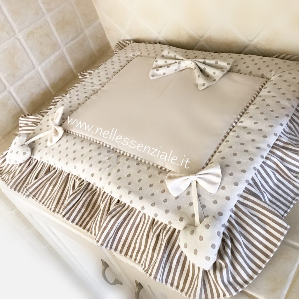Coprifornelli shabby a pois e righe