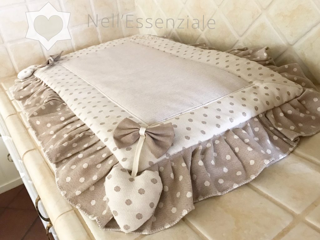 coprifornelli a pois double color marrone