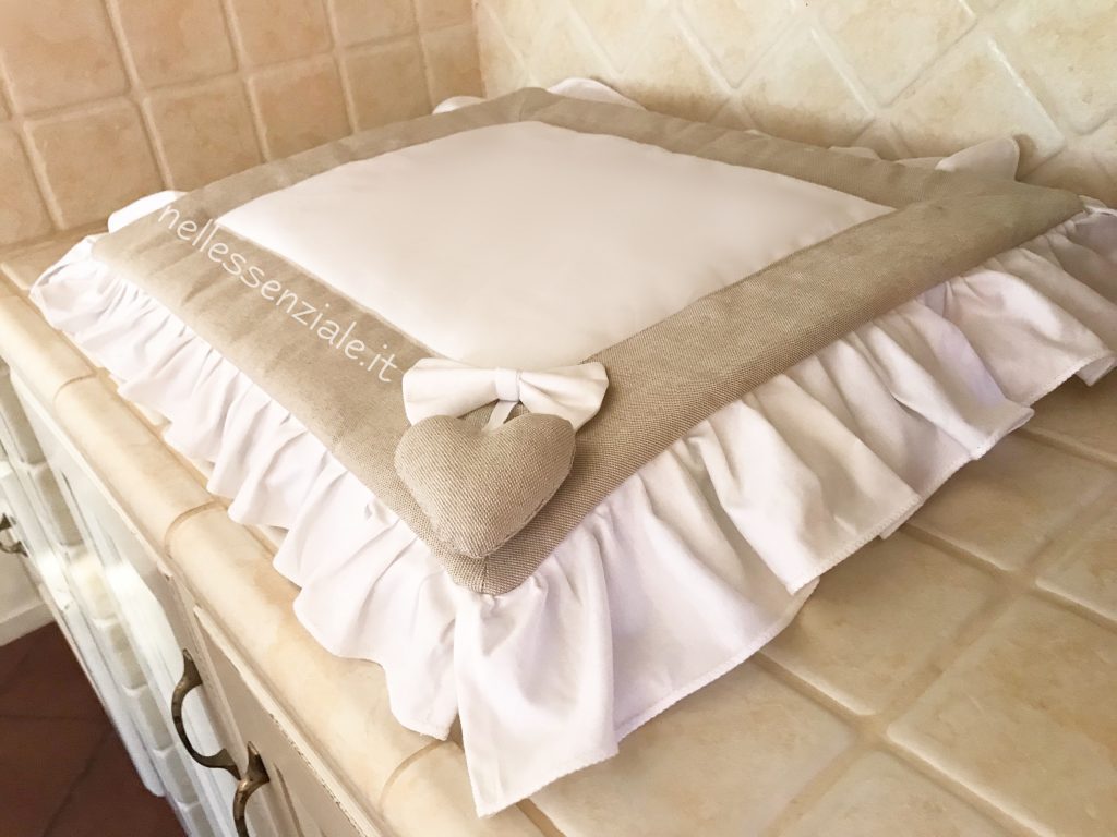 Coprifornelli Essenzial bianco e tortorA