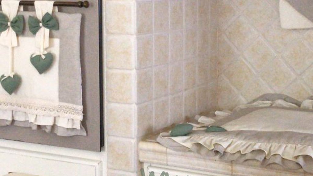 Coordinato cucina shabby basic in verde