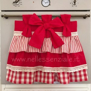 Copriforno Country Christmas rosso-min