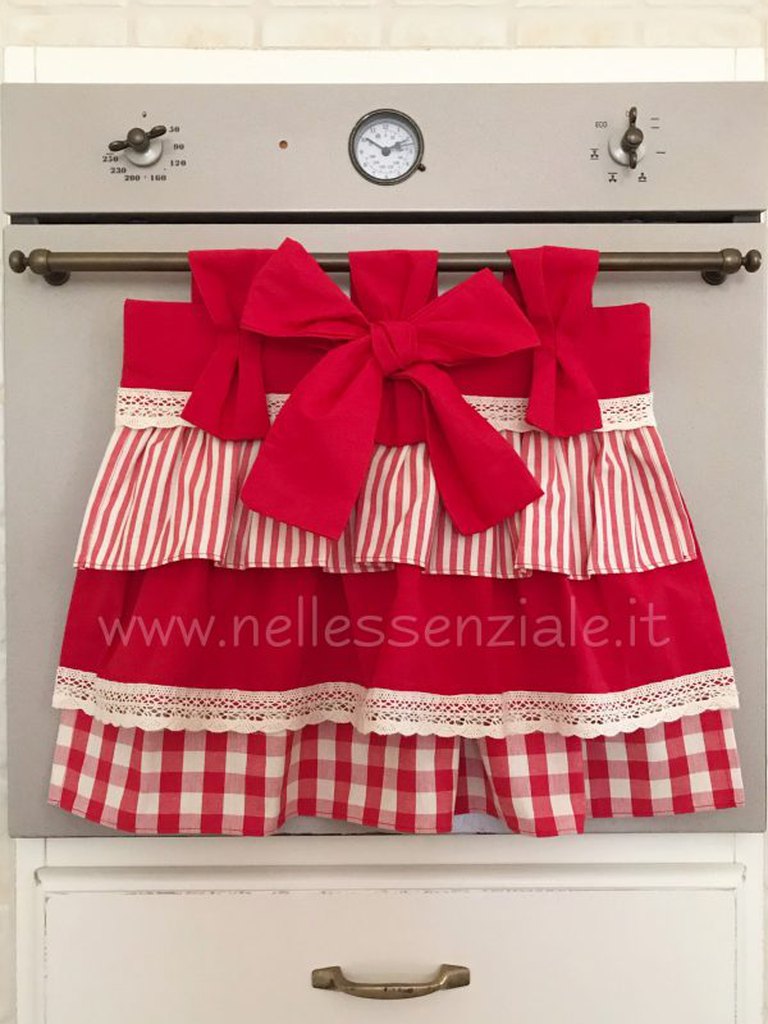 Copriforno Country Christmas rosso-min