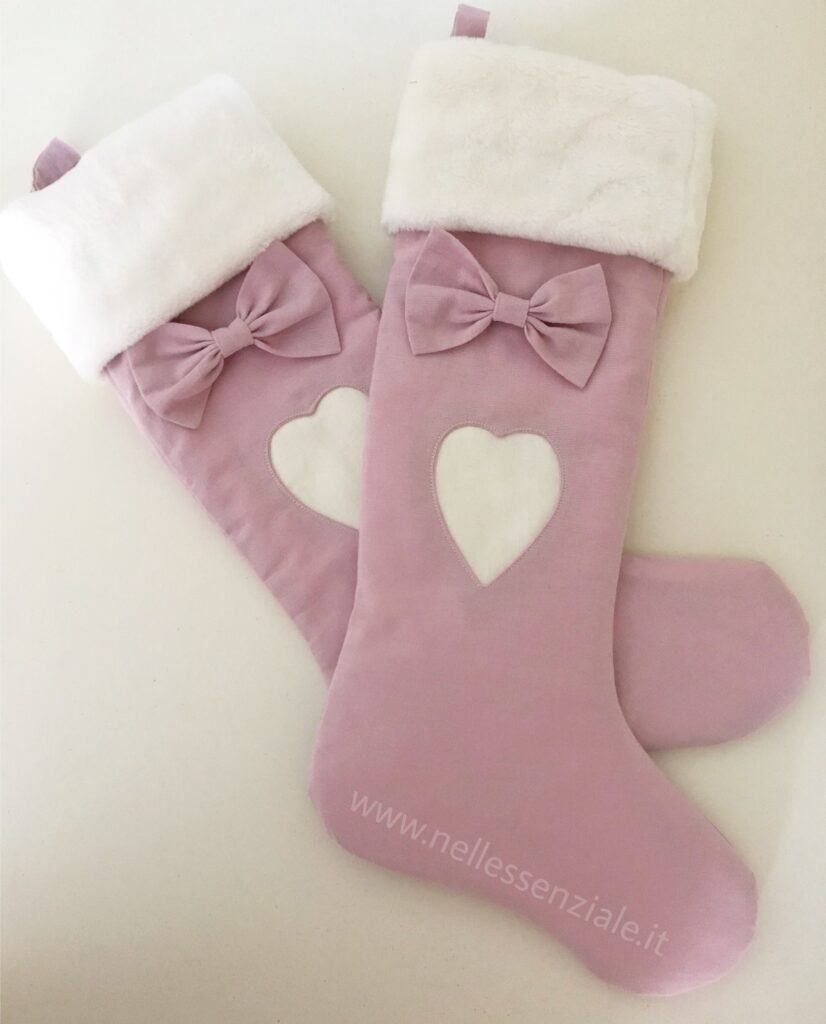 Calze della befana in stile shabby