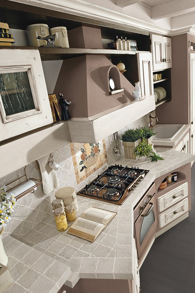 cucina country lube in muratura modello beatrice